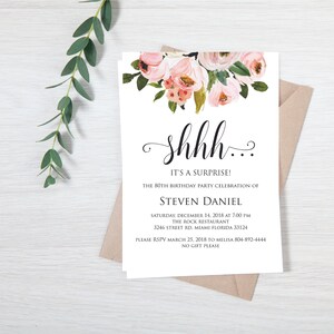 Surprise Birthday Party Invitation