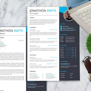 Aleix Resume Template | Professional and Editable CV Template | CV Design with Photo | Modern Resume with Cover Letter