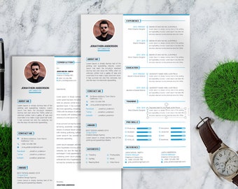 Aleix Bewerbungsvorlage | Professionelle und bearbeitbare Lebenslaufvorlage | Cv Design mit Foto | Moderner Lebenslauf mit Anschreiben