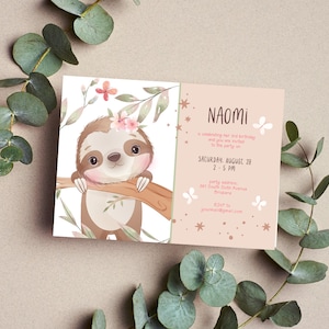 Kids Birthday Invitation Template | Editable Classy Invitation Birthday Card | Fancy Birthday Card Invitation Template |