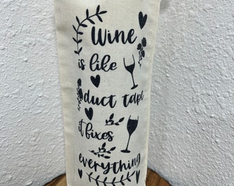 Wine bottle gift bag