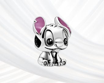 Breloque Lilo & Stitch : perle en argent sterling pour bracelet Pandora