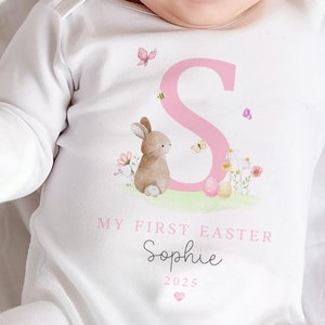 Personalised Easter Sleepsuit, My 1st Easter Outfit, New Baby Gift, My First Easter Clothing, Babies Easter Outfit, Spring Baby
