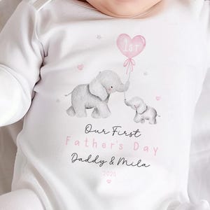 Personalised Father&#39;s Day Sleepsuit, My 1st Father&#39;s Day Outfit, Baby Dad Gift, New Dad Gift, Babies 1st Father&#39;s Day Outfit, Gift For Dad