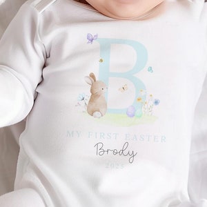 Personalised Easter Sleepsuit, My 1st Easter Outfit, New Baby Gift, My First Easter Clothing, Babies Easter Outfit, Spring Baby