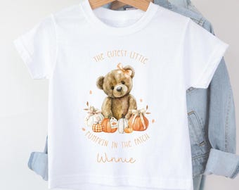 Personalised Halloween T-Shirt, Cutest Little Pumpkin Outfit, Children's Halloween T Shirt, Halloween Accessories, Cutest Pumpkin Outfit