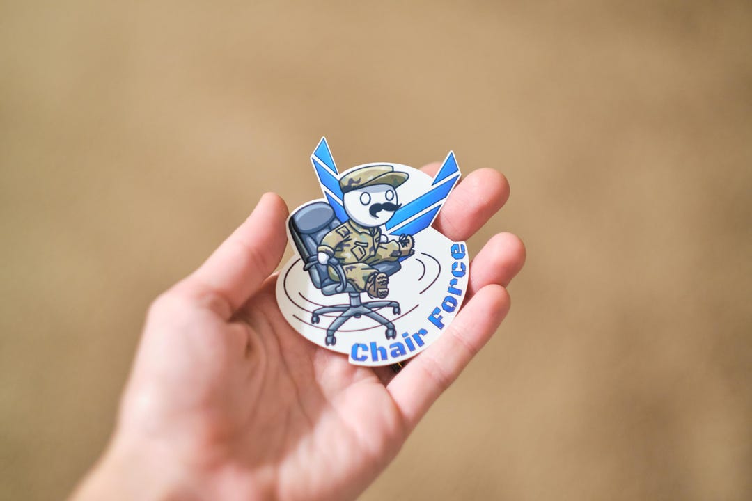 Chair Force Air Force Military Meme Sticker