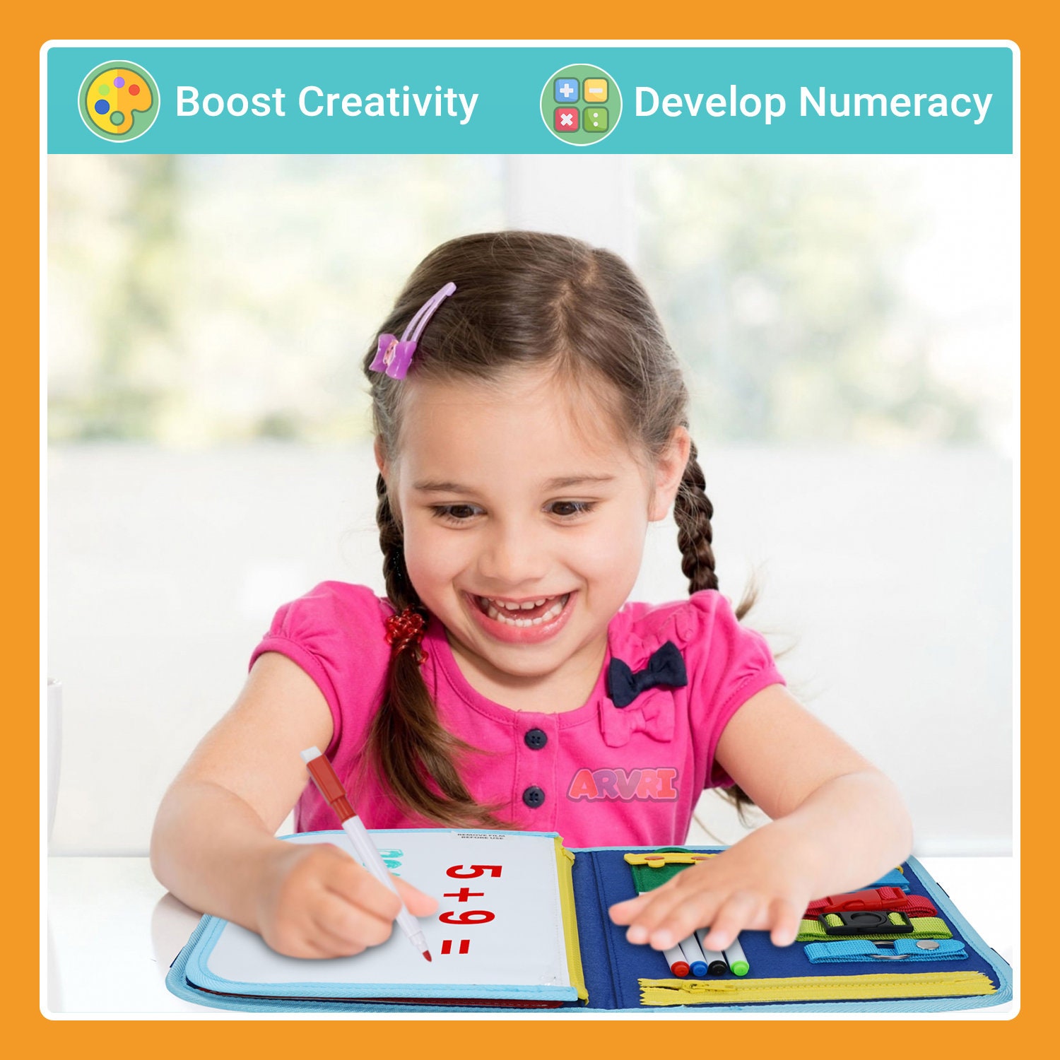 Toddler Busy Board Whiteboard Development Toys Montessori Etsy UK