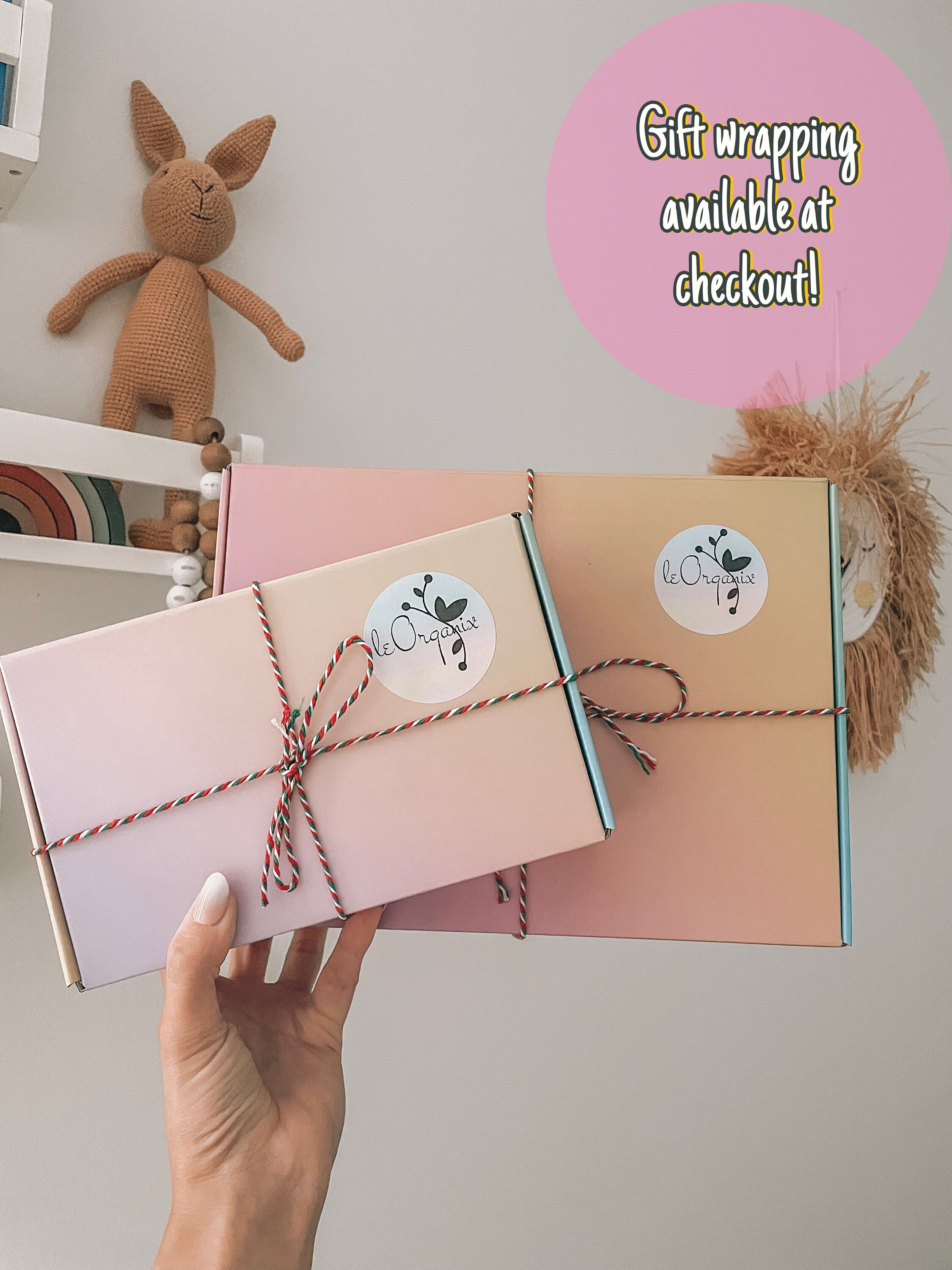 Personalized Baby Lovey and Rattle Set