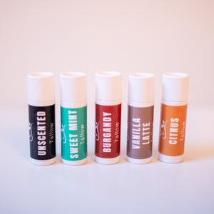 Tallow natural Fat Lips Lip Balm dry cracked lips
