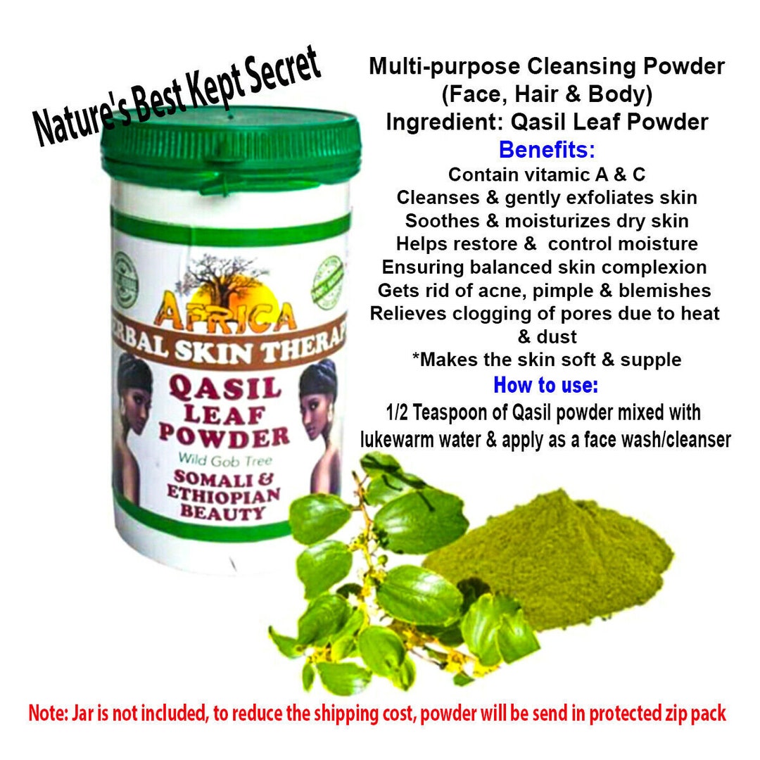 Qasil Powder Ziziphus Natural Face Cleanser Mask Relief Ance Etsy