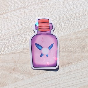 Sticker Gaming - Fairy Bottle - Kawaii - Vinyl - Video Game - Cute