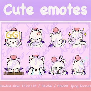 Final Fantasy Moogle emotes