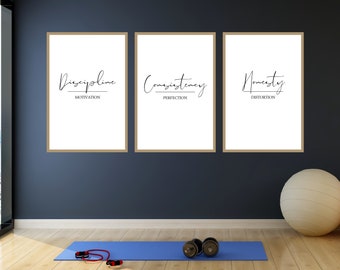 Motivational Digital Wall Art | Inspirational Workout Quotes | Printable Gym Decor | Home Gym Wall Art | Fitness Wall Art | Minimalistic