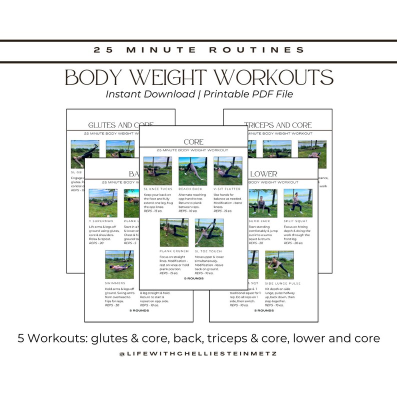 25 minute body weight workouts