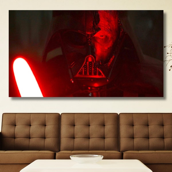 StarWars Movie Poster,Kylo Ren Poster,Darth Vader Poster,Kylo Ren Wall Art,Kylo Ren Canvas Print,Kids Wall Art,Man Cave Decor,Ready to Hang