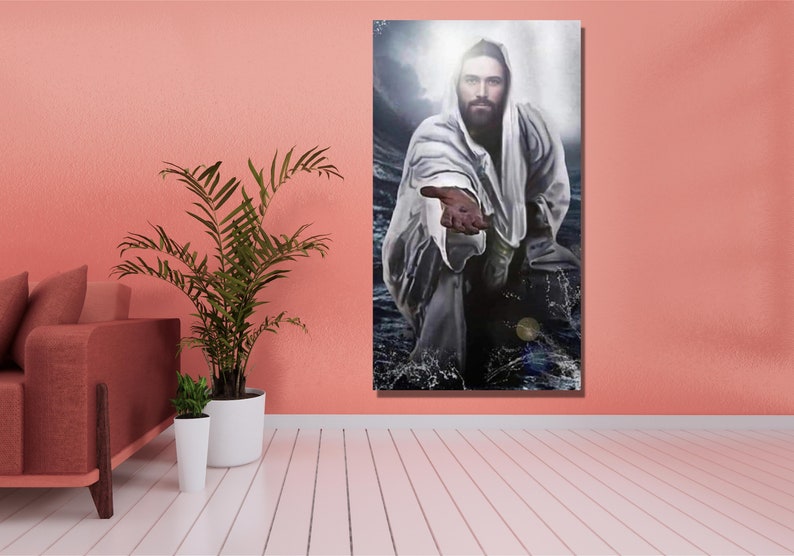 Jesus Divine Mercy I Trust in You Canvas Wall Art /home Hanging Picture Decor/ Jesus Painting