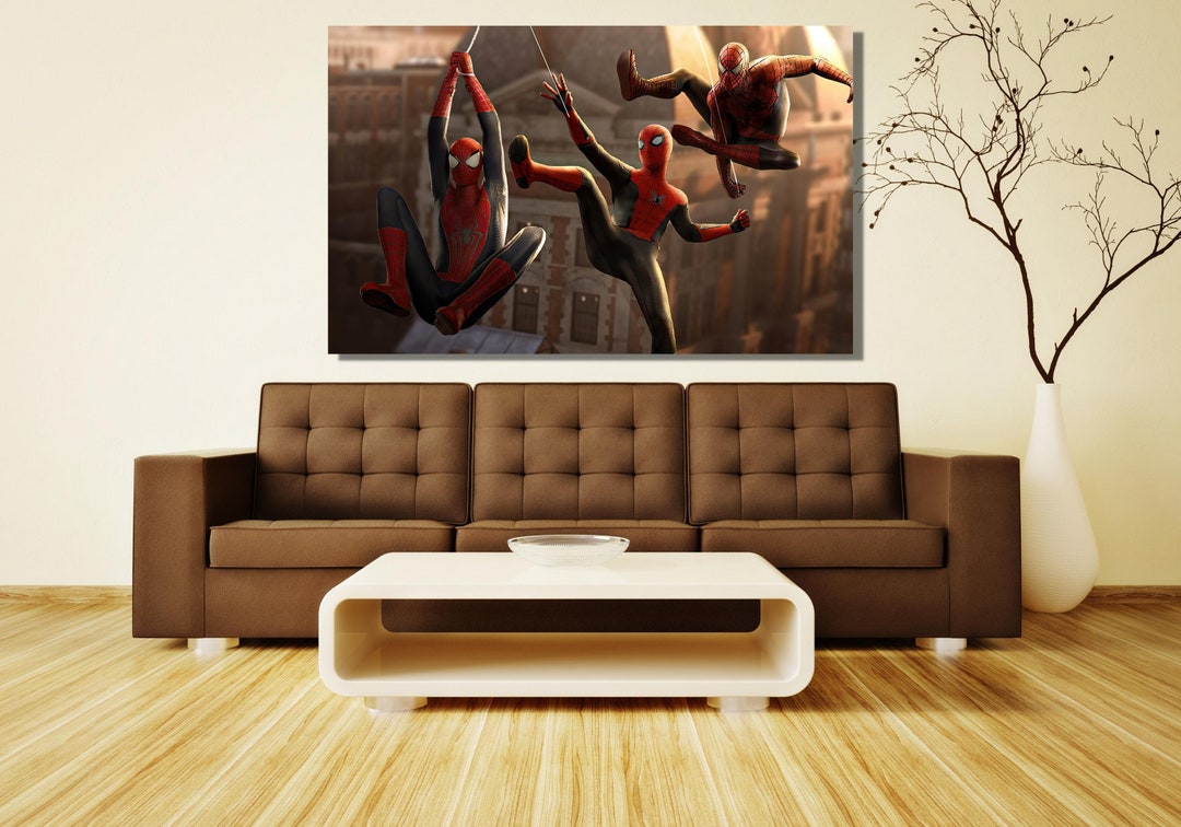 Spiderman Poster,spiderman Canvas Wall Art, Spiderman Canvas Print