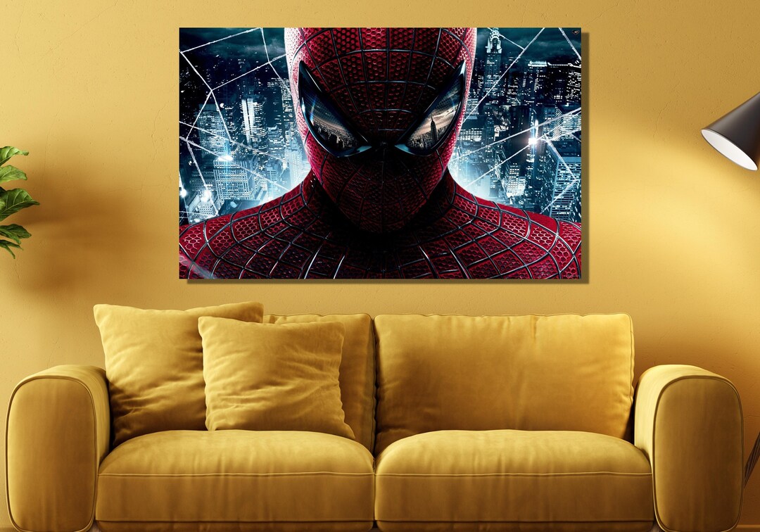 Spiderman Poster,spiderman Canvas Wall Art, Spiderman Canvas Print