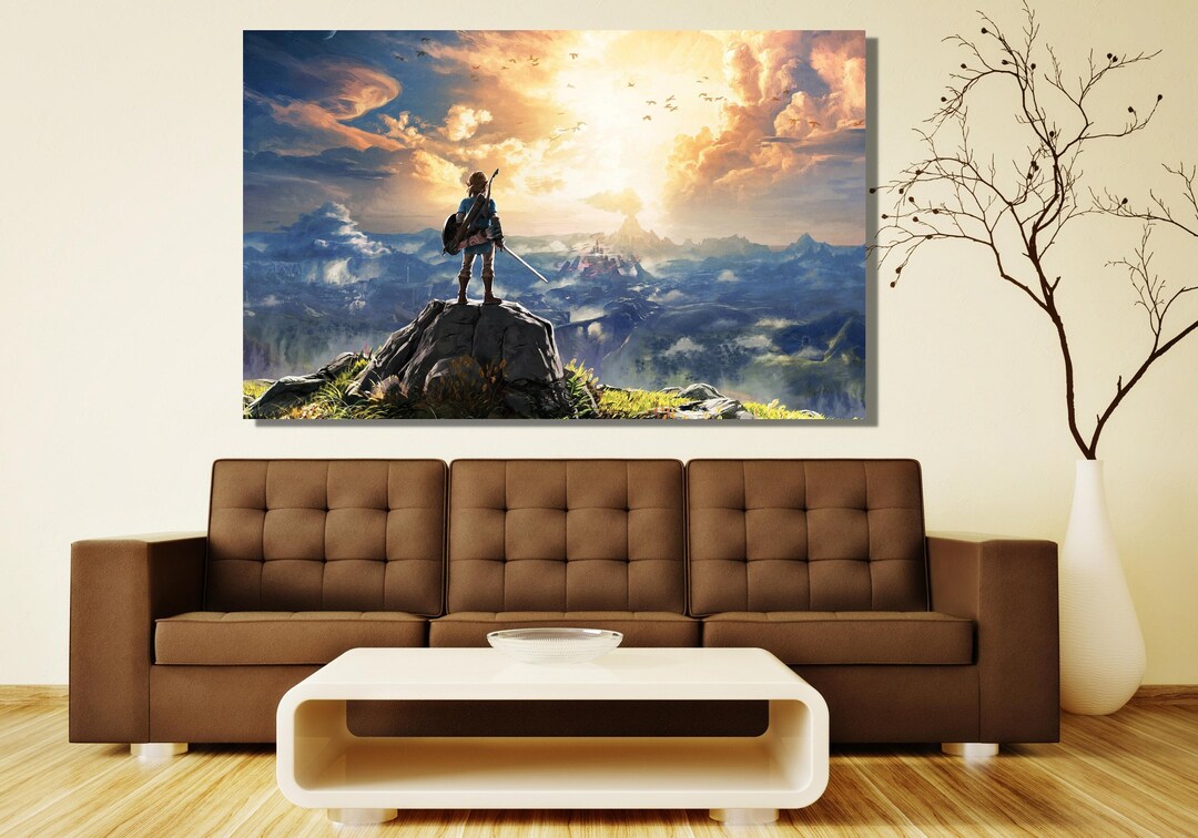 The Legend of Zelda Wall Art legend of Zelda Canvas Artzelda Etsy