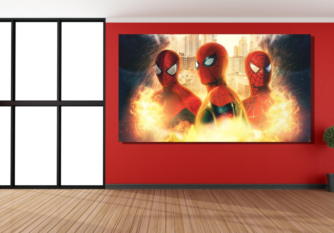 Spiderman Poster,spiderman Canvas Wall Art, Spiderman Canvas Print
