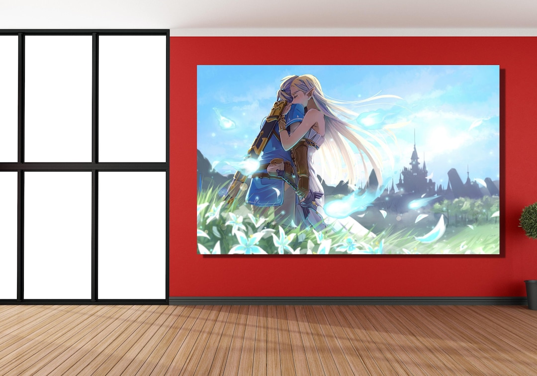 The Legend of Zelda Wall Art legend of Zelda Canvas Artzelda Etsy