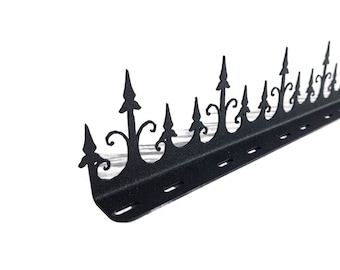Decorative Metal Security Fence Spikes: Anti-Climb Razor Wire for Home Protection & Burglary Deterrent
