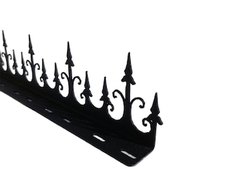 Decorative Metal Security Fence Spikes: Anti-Climb Razor Wire for Home Protection & Burglary Deterrent