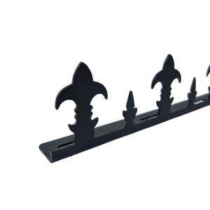 Decorative Metal Fence Panel Sign: Burglary Deterrent, Security Art for Garden & Wall