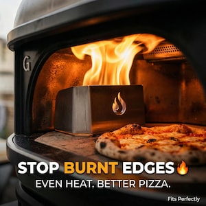 Gozney Dome Flame Guard, Stainless Steel Heat Control Pizza Oven Accessory, Flame Diffuser for Even Cooking, Wind Control Upgrade