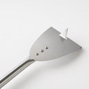 Pizza Oven Ember Rake & Stone Scraper, Stainless Steel Head, Aluminum Handle
