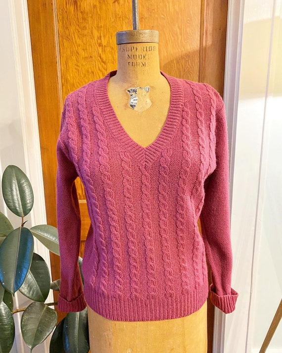 1980s Jones New York 100% Shetland Wool Sweater