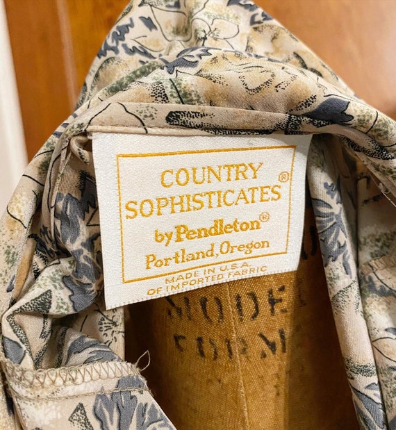 90s Floral Pendleton Blouse - image 3