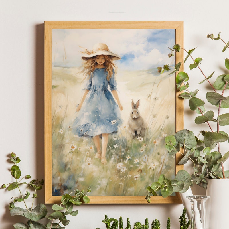 Rabbit Painting - Etsy