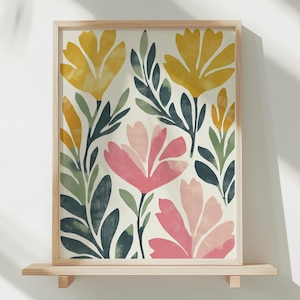 Matisse Flower Poster, Digital Download, Flower Market Poster, Matisse Print, Printable Poster, Matisse Wall Art, Modern Abstract Wall Art