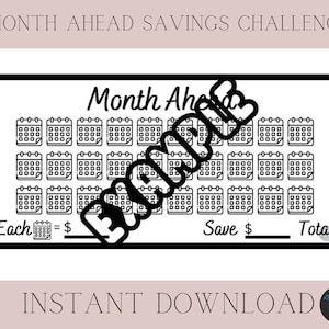 Month Ahead Savings Challenge
