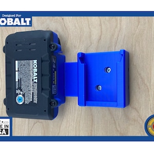 Kobalt Battery Holder - Wall Mount Batter Holder for Kobalt  24V Battery