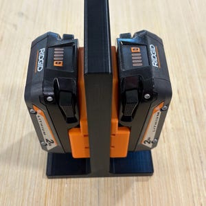 BattCaddy X2 - Portable Battery Holder for RIDGID 18V - 2 Slot Battery Caddy image 3