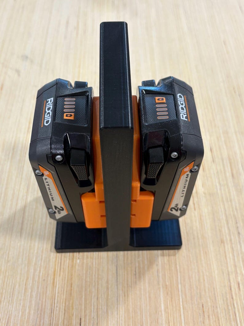 BattCaddy X2 - Portable Battery Holder for RIDGID 18V - 2 Slot Battery Caddy image 3