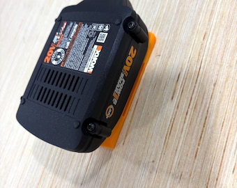10 Pack Heavy Duty Modular Battery Holder for Worx 20V – Wall/Shelf/Cabinet Mount