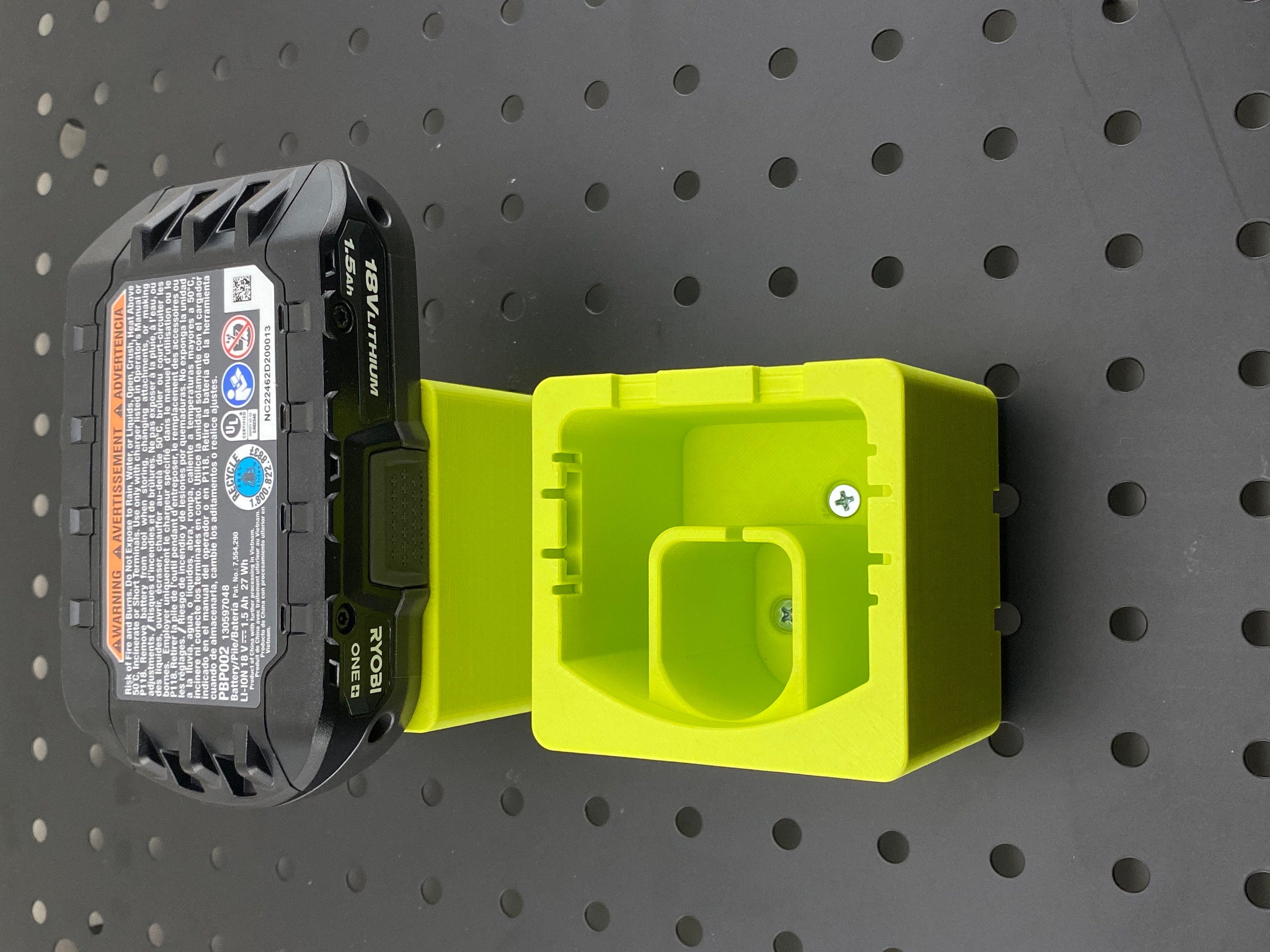 Ryobi Battery Holder Pegboard Mount Battery Holder for Ryobi Etsy