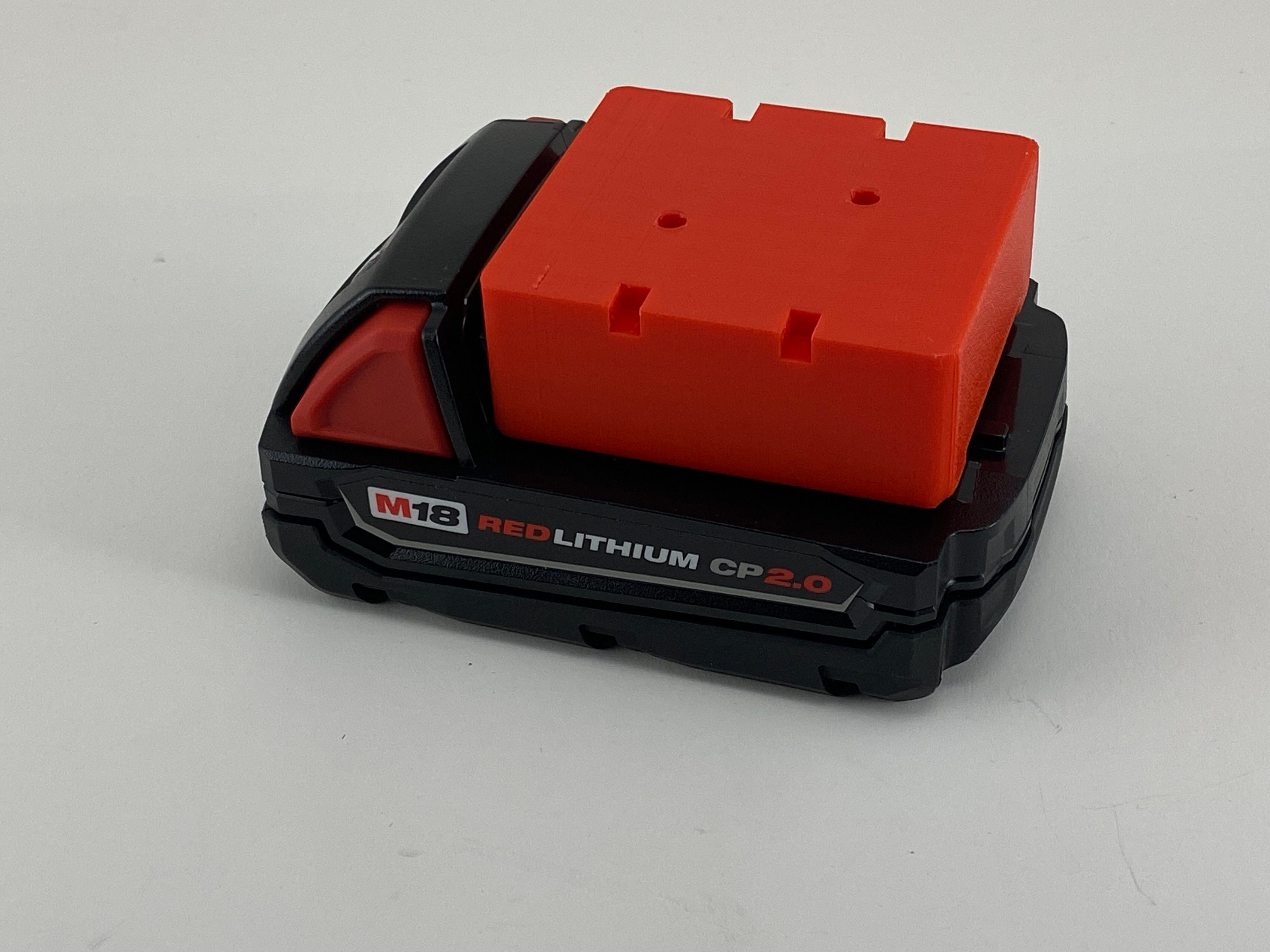 Milwaukee Battery Holder Wall Mount battery Mount Milwaukee Etsy