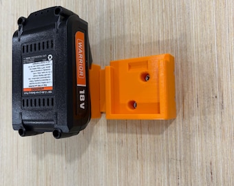 Heavy Duty Modular Battery Holder for Warrior 18V - Wall/Shelf/Cabinet Mount Organizer