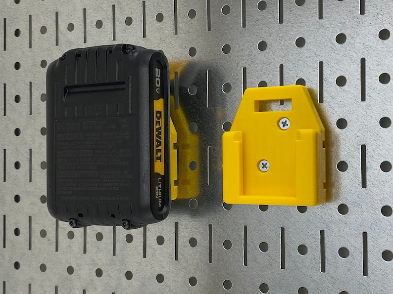 Dewalt Battery Holder Pegboard Mount Battery Holder for Etsy