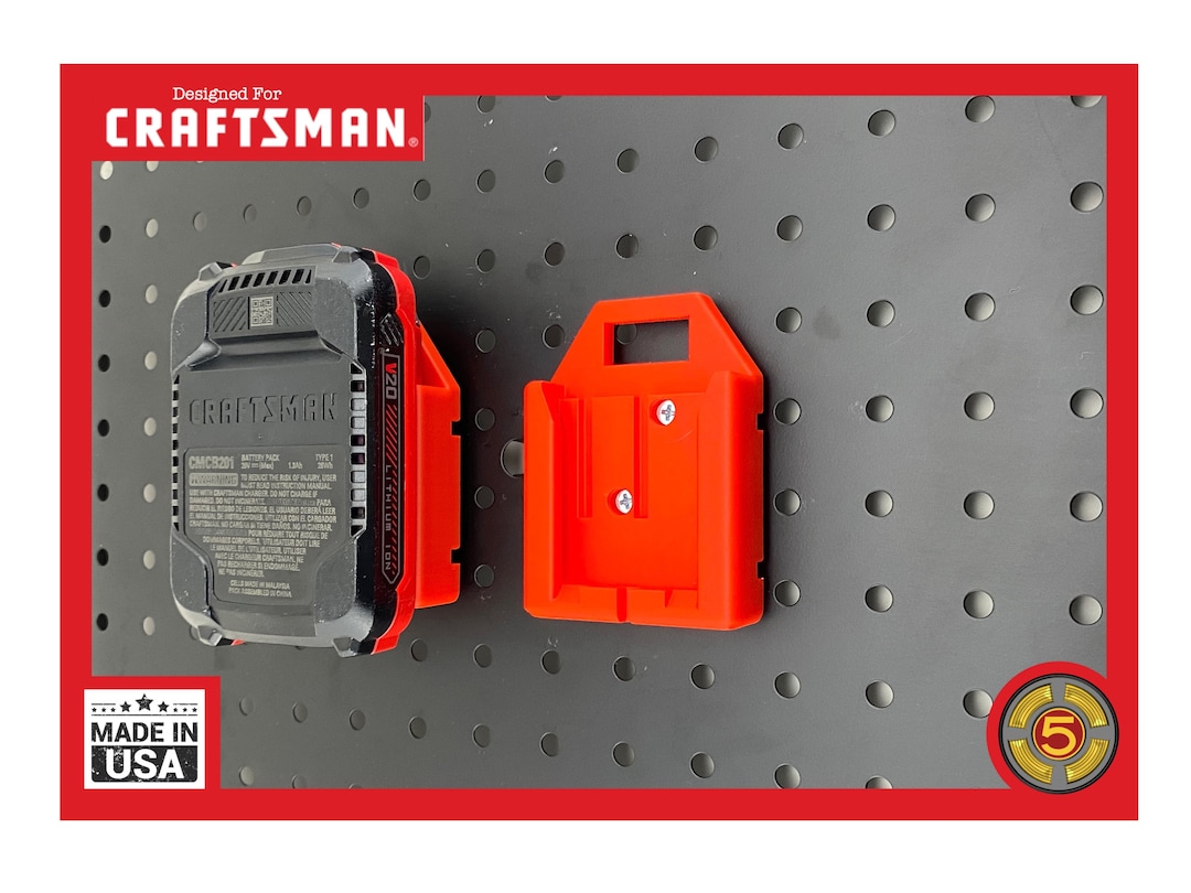 Craftsman Battery Holder Pegboard Mount Battery Mount Craftsman V20