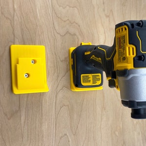 Heavy Duty Tool Holder for DeWalt 20V Cordless Tools – Wall/Shelf/Cabinet Mount