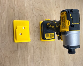 Portaherramientas de alta resistencia para herramientas inalámbricas DeWalt de 20 V: montaje en pared, estante o armario