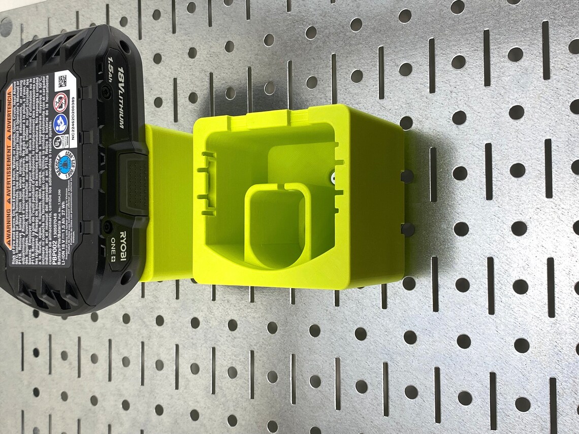 Ryobi Battery Holder Pegboard Mount Battery Holder for Ryobi Etsy