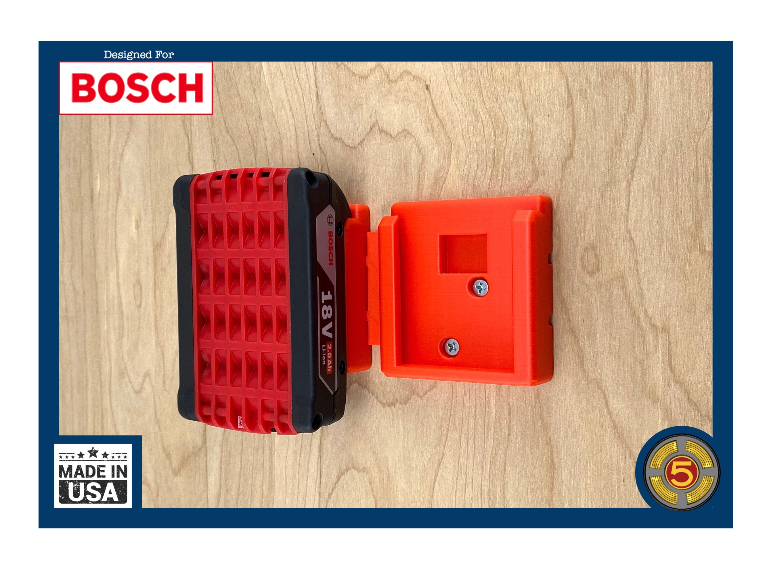 STL file Bosch Professional GBA 12V Battery Wall(Holder) 🔋・3D