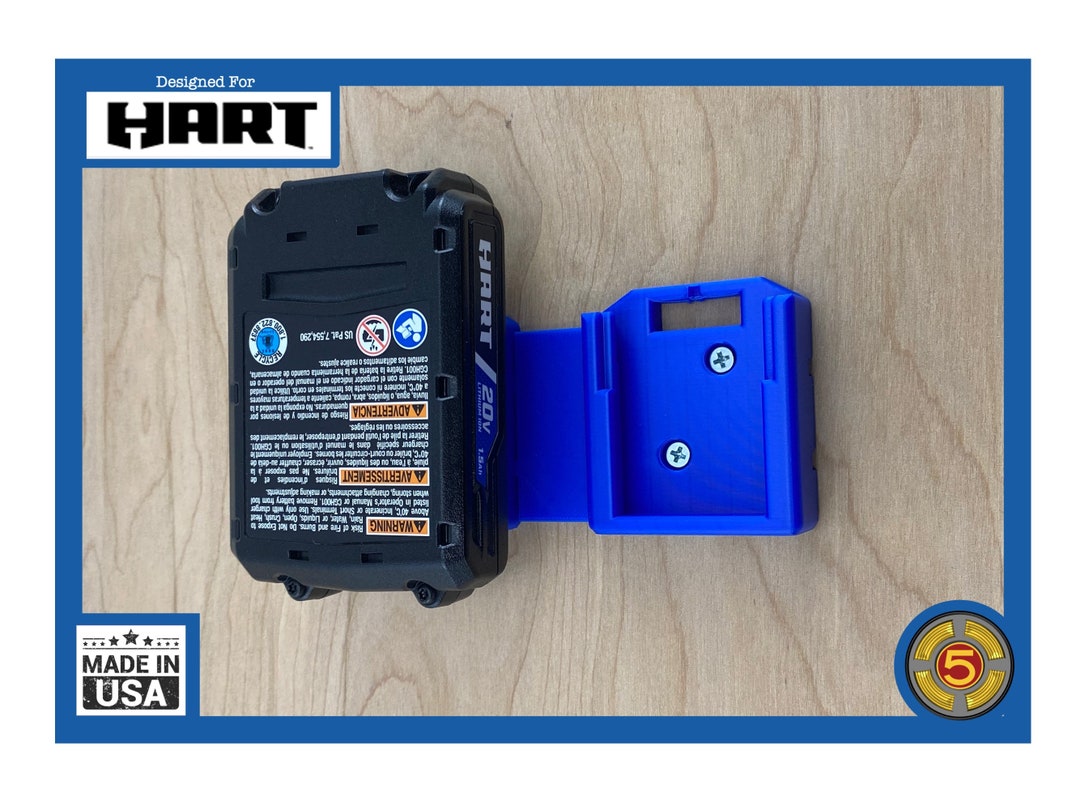 Hart Battery Holder Wall Mount Battery Holder for Hart 20V Battery